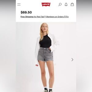 Levi's 501 Original Fit High Rise Women's Shorts, Hit the Road BB (greyish), 32